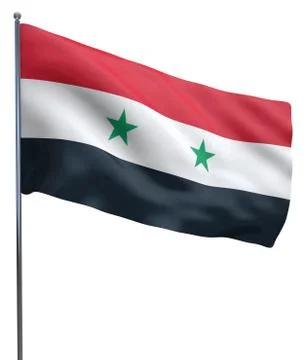 Syria Flag Waving Stock Illustration