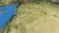 Syria, glide over the map, outlined 4k or 4k+ Resolution
