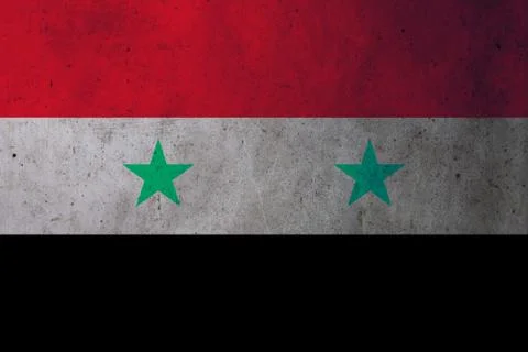 Syria grunge flag Stock Illustration