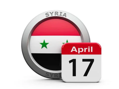 Syria Independence Day Stock Illustration