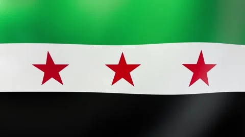 Syria Independence Waving flag Stock Footage 297318764
