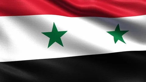 Syria Looping Flag 4K Stock Footage 108120158