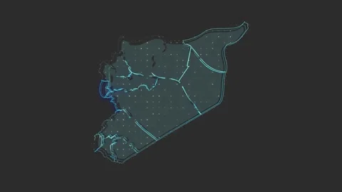 Syria map Stock Footage 169458375