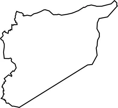 Syria map Stock Illustration