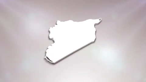 Syria Map Intro Stock Footage 241983456