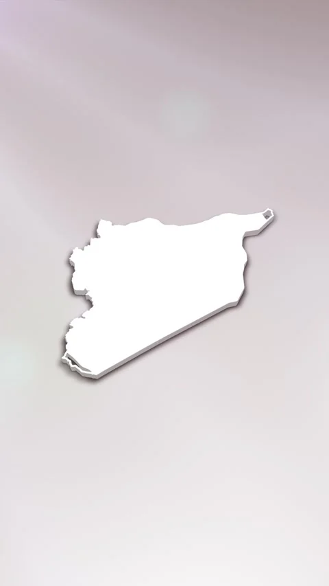 Syria Map Intro Stock Footage 261661148
