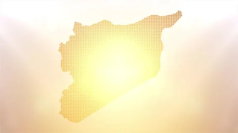 Syria Map Opener Stock Footage 247895779