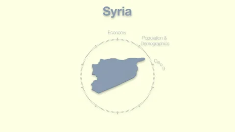 Syria MAP revealingmotion graphics data elements Stock Footage 339872127