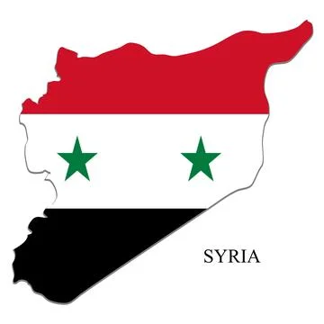 Syria map vector illustration. Global economy. Famous country. Middle East... Stock Illustration