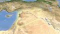 Syria on maps - outlined and glowed. Neighbourhood. Set of animations. 4k or 4k+ Resolution