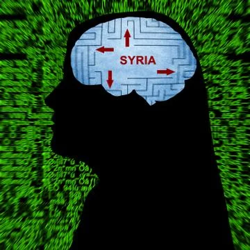 Syria in mind 스톡 일러스트
