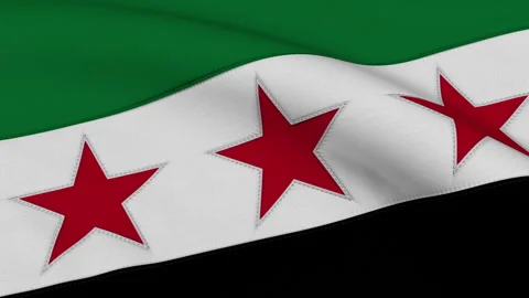 Syria New Flag Loop Stock Footage 307509521