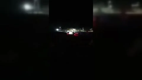 Syria: Protesters Clash With Syrian Forces Over Fuel Prices Stock Footage 345570899