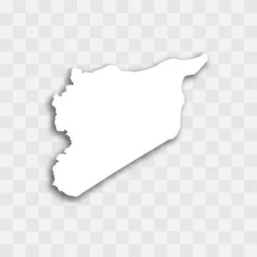 Syria vector map silhouette Stock Illustration
