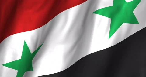 Syria Waving Flag 4K Video stock 61905064