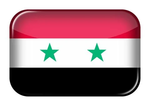 Syria web icon rectangle button Stock Photos