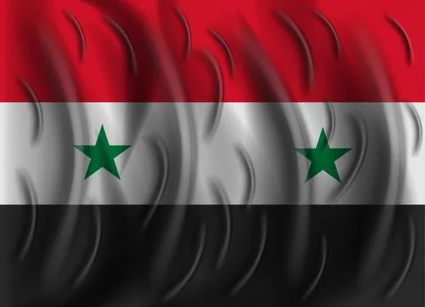 Syria wind flag イラスト素材