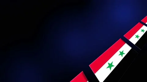 Syrian Arab Republic Syria Flag Animated Background 3d Animation Stock Footage 229597380