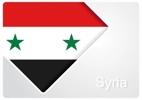 Syrian flag design background. Vector illustration. Stock Illustration