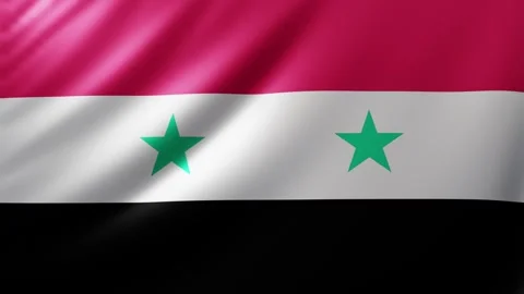 Syrian flag Video stock 326853509