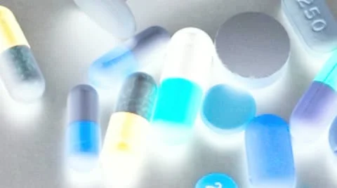 Syringe and pills 库存影片 21309799