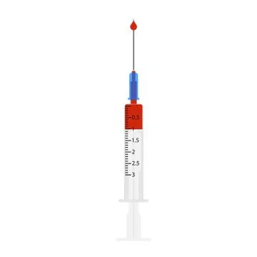 Syringe bloode Stock Illustration