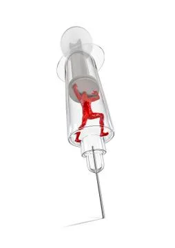 Syringe captive Illustrazione stock