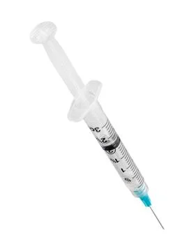 Syringe with a clipping path Stock Photos