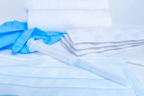 Syringe close-up Stock Photos