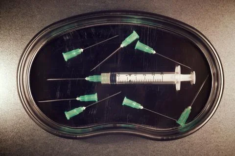 Syringe close up Foto stock