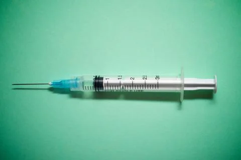 Syringe close-up view Stock Photos