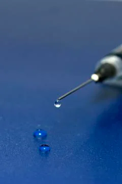 Syringe droplets Stock Photos