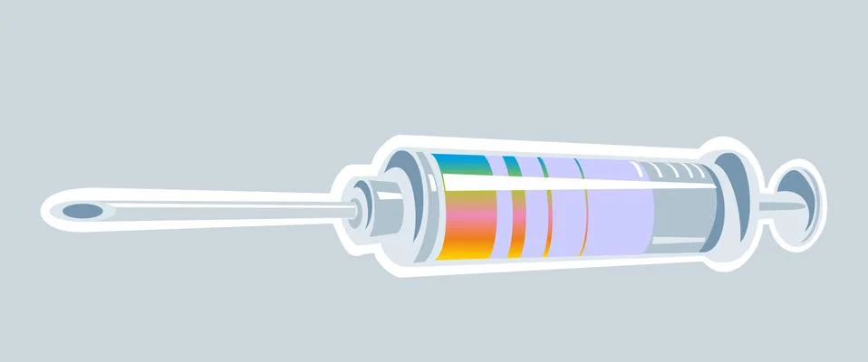Syringe. Flat style vector illustration. Stock-Illustration