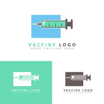 Syringe icon logo eps2 Stock Illustration