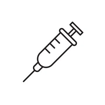 Syringe icon vector for graphic design, logo, web site, social media, mobile Stock Illustration
