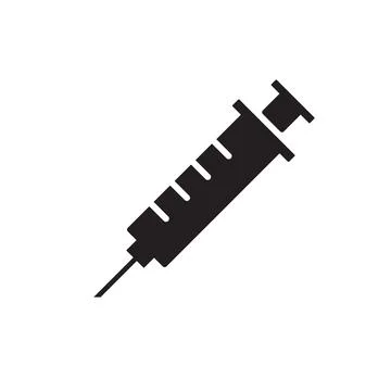 Syringe icon vector for graphic design, logo, web site, social media, mobile Illustrazione stock