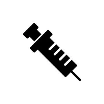 Syringe icon vector illustration. injection sign and symbol. vaccine icon Stock Illustration