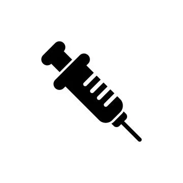 Syringe icon vector illustration. injection sign and symbol. vaccine icon Stock Illustration