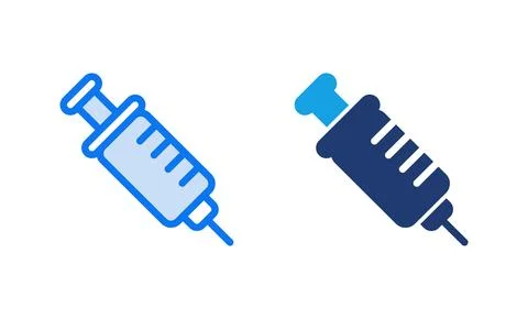 Syringe icon vector illustration. injection sign and symbol. vaccine icon Stock Illustration