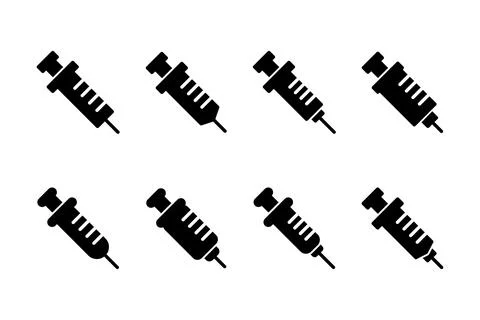 Syringe icon vector illustration. injection sign and symbol. vaccine icon Stock Illustration
