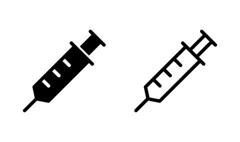 Syringe icon vector. injection icon. vaccine icon Stock Illustration