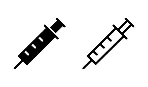Syringe icon vector. injection icon. vaccine icon Stock-Illustration