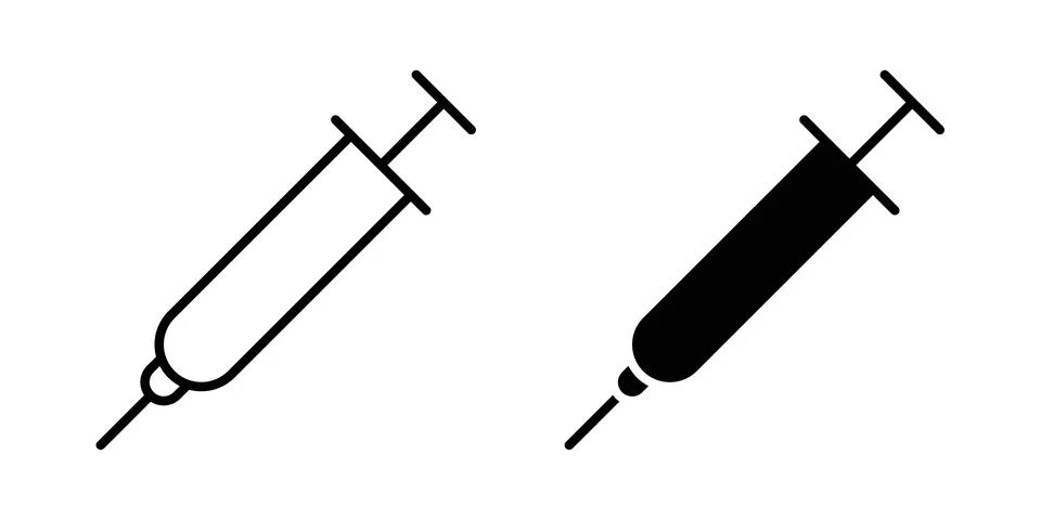 Syringe icon vector symbol graphics Stock Illustration