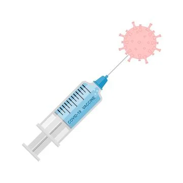 Syringe injection Stock Illustration