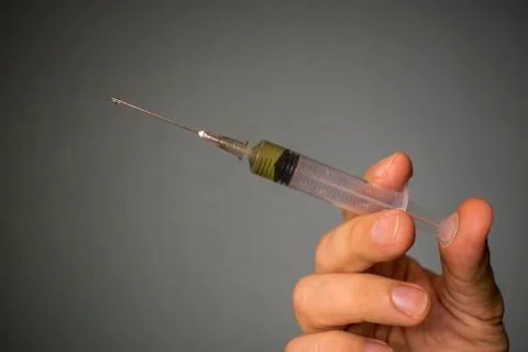 Syringe for injection before injection Stock Photos