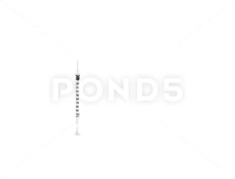 Syringe isolate on white background Stock Photos