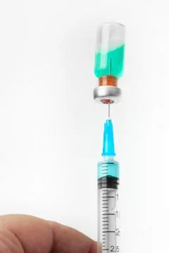 Syringe isolated on white background Stock Photos