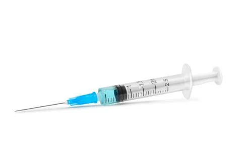 Syringe isolated on white background Stock Photos