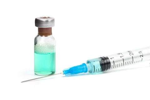 Syringe isolated on white background Foto stock