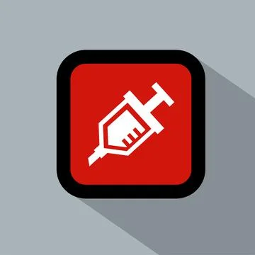 Syringe logo icon vector illustration logo template Isolated Stock Illustration